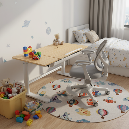 Zestaw biurko elektryczne z krzesłem dla dziecka Spacetronik SPE-X116W