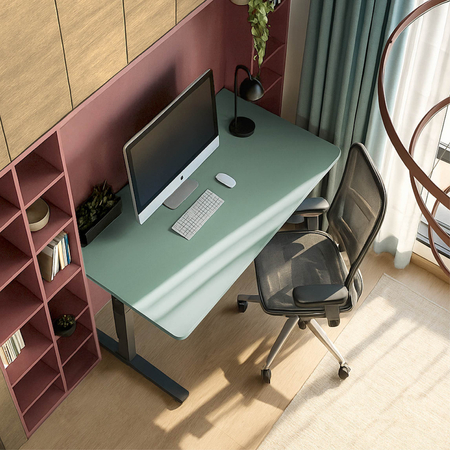 Blat MDF malowany proszkowo 160x80x2.5 Sage Green