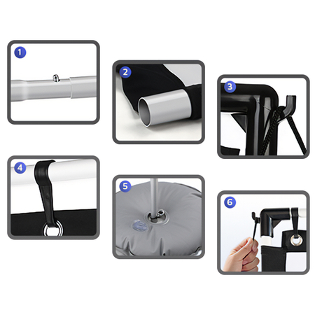 Przenośny ekran projekcyjny 100'' 4K Spacetronik