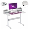 Mobile Dual-Motor Sit-Stand Desk Shelf Drawers