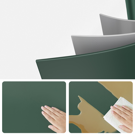 Kosz na śmieci metalowy pojedyncza komora zielony