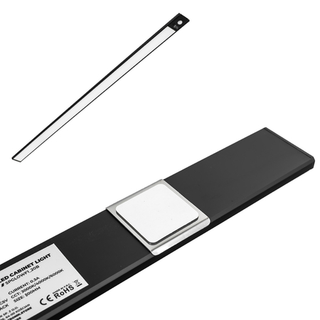 Bezprzewodowa lampa LED Czujnik ruchu 80cm Czarny