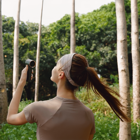 Wentylator ręczny z regulacją mocy Airpuff 1 szary