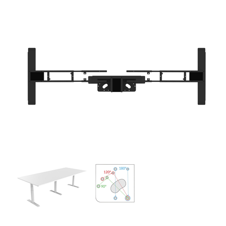 Elektryczny stelaż biurkowy Spacetronik SPE-323TB