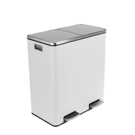 Funky Trash Can White Black Spacetronik Podwójny