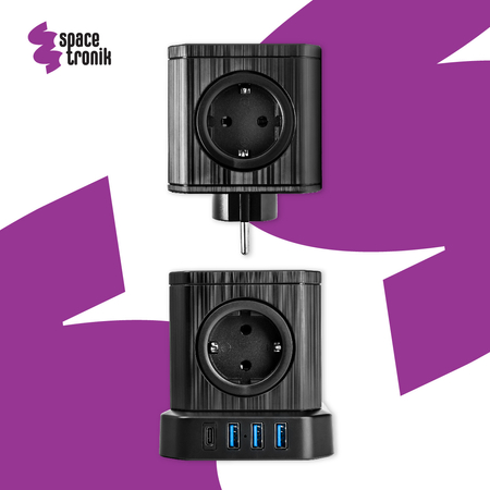 Listwa zasilająca kostka 5xAC SPS-C01B