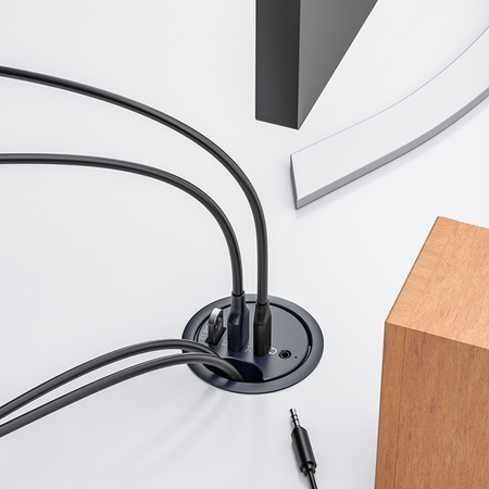 Hub do biurka 2x USB 3.0 + 1x USB-C + 1x AUX