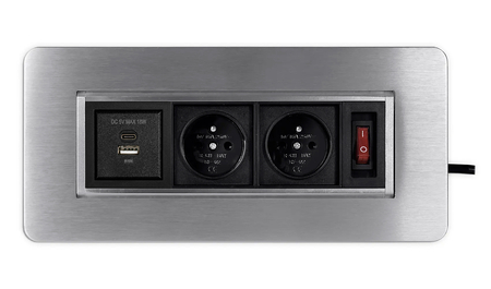 Gniazdo blatowe obrotowe Spacetronik SPS-O24CS V2