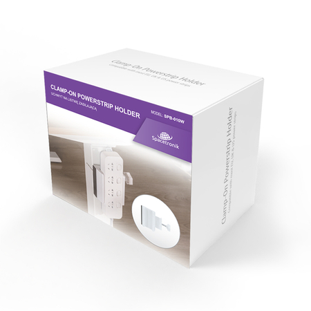 Spacetronik SPB010B Steckdosenleistenhalter