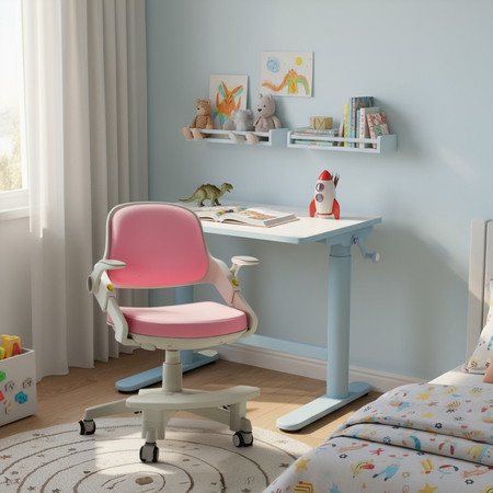 Fotel obrotowy dziecięcy Spacetronik SPC-XD10P Różowe