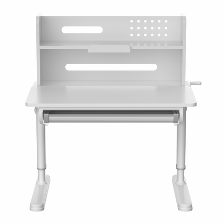 Biurko dziecięce regulowane SPEX111WW 90×65 cm – pochylany blat, półka i szuflada