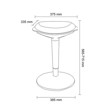 Aktywny hoker bujany Spacetronik ZIPPY-03-0GD