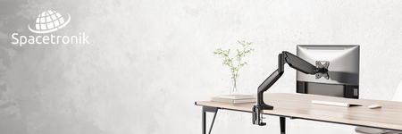 Uchwyt srebrny na monitor Spacetronik SPAS110S