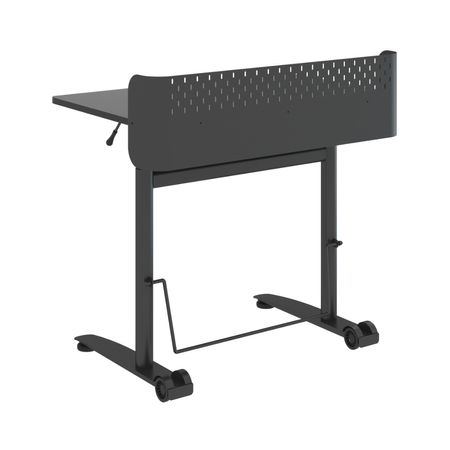 Czarne stanowisko robocze regulowane 90x60 SPR BUDDY 23 MBB