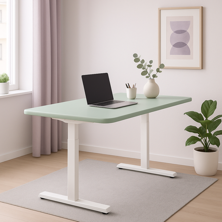 Blat MDF malowany proszkowo 180x80x2.5 Sage Green