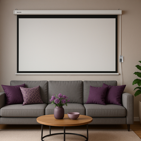 Zestaw ekran elektryczny 4K HD PVC EASY VIEW uchwyt SPA P02B