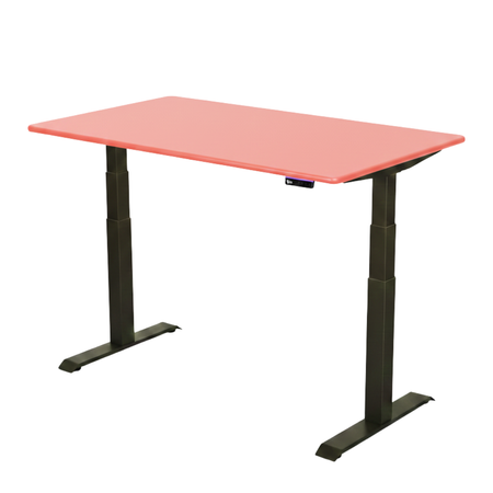 Stelaż elektryczny Spacetronik SPE-222OB Vegard + blat MDF premium czerwony