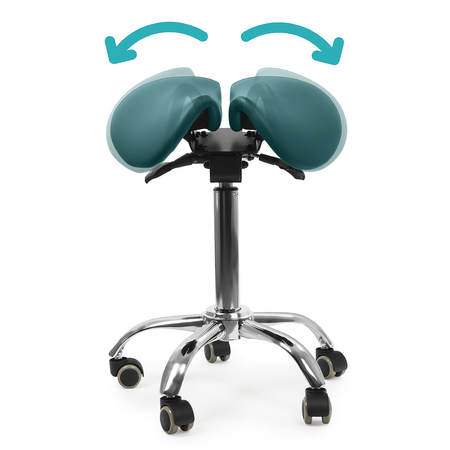 Ergonomiczny hoker regulowany SELLA szary