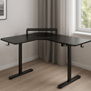 Biurko narożne regulowane SPEL112BB  Spacetronik 120x60 cm czarne 