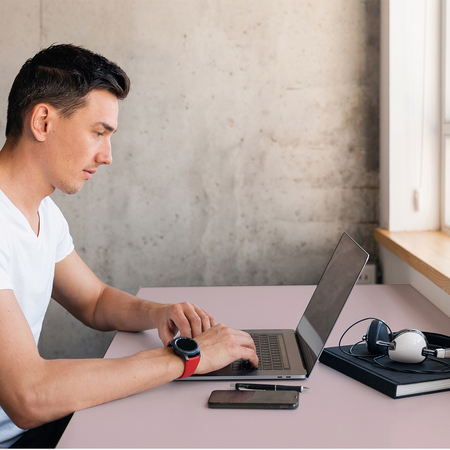 Blat biurka uniwersalny 138x80x1.8 cm Różowy