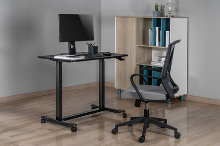 Buddy 04 verstellbarer Trolley-Tisch schwarz