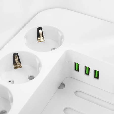 Organizer BOX stacja ładowania listwą 5xAC 3xUSB