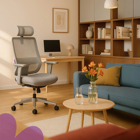 Zestaw regulowany biurko elektryczne SPE-O111 120×60 + krzesło LUMBO 11