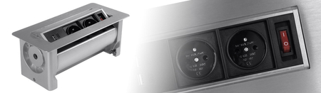 Spacetronik SPS-O24S Aufputz-Drehsteckdose