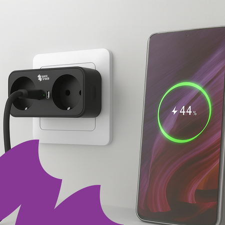 Listwa zasilająca 2xAC 1xUSB 1xUSB-C SPS-PS01W