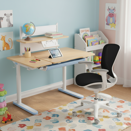 Elektrischer Schreibtisch mit Ablage Spacetronik SPE-X116AT