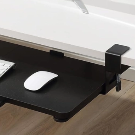 Wysuwana półka pod klawiaturę Spacetronik SPB133B montowana pod blatem