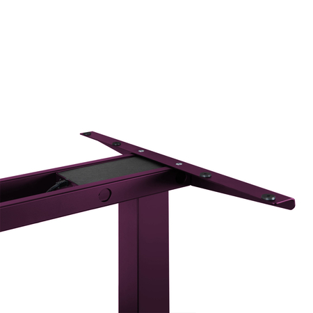 Biurko regulowane Vegard elektryczne dwusilnikowe MDF fioletowo-różowe