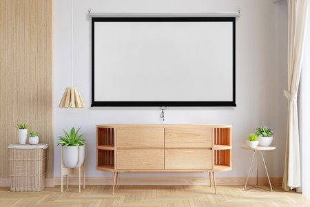 Ekran projekcyjny zwijany ręcznie 100" 16:9 biały