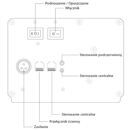 Podłgowy ekran do projektora przenośny 100" 16:9