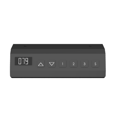 Biurko stojące regulowane SPEF122BB 120x60 z szufladą i półką czarne