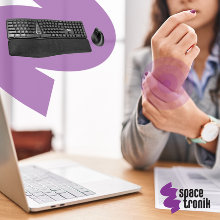 Ergonomische Profiltastatur EZZY 01K