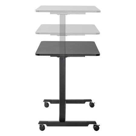 Buddy 04 verstellbarer Trolley-Tisch schwarz