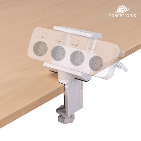 Spacetronik SPB013W Steckdosenleistenhalter
