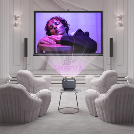 Projektionswand mit Stativ 60" 4K Spacetronik