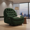 Rozkładany Fotel relaksacyjny obrotowy Spacetronik Flax 04M bujany zielony