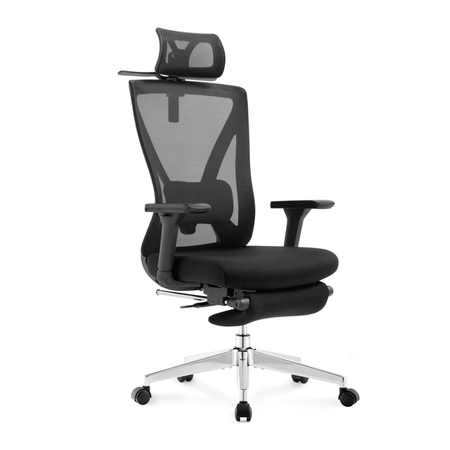 Zestaw regulowany fotel SPC-GILDA + biurko narożne elektryczne SPE-L124 180×120×60