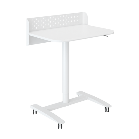 Białe stanowisko robocze regulowane gazowo 70x50 SPR BUDDY 22 MWW