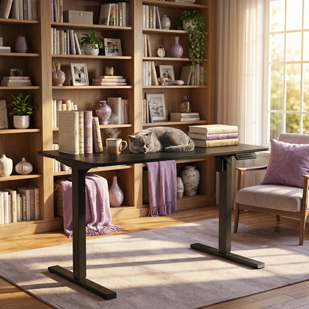 Biurko Elektryczne Regulowane 120x60 SPEO125BB - Czarne