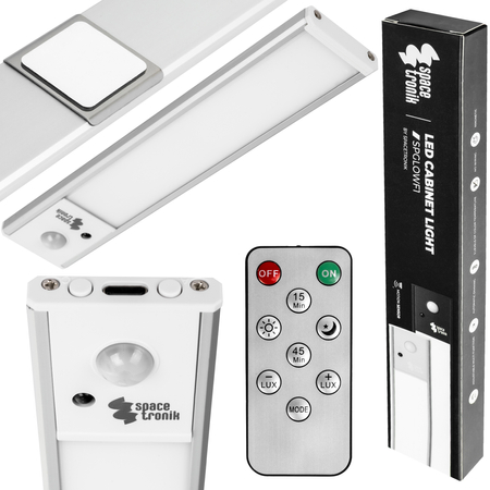 Bezprzewodowa lampa LED Czujnik ruchu 20cm Srebrna