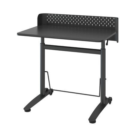 Czarne stanowisko robocze regulowane 90x60 SPR BUDDY 23 MBB