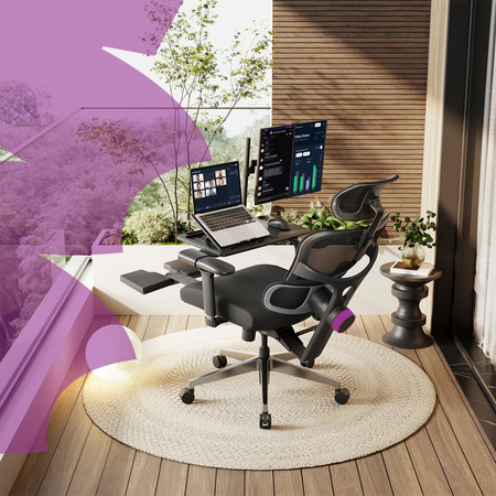 Ergonomiczny fotel Spacetronik LUMBO 33 Czarny