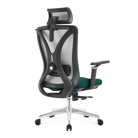 Regulowany Fotel biurowy obrotowy 5D MAURO Zielony