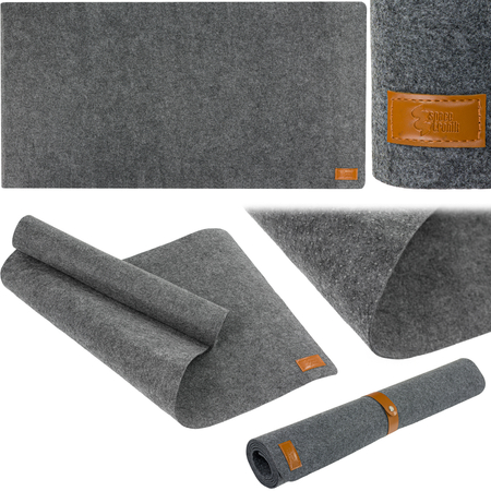 Mata filcowa pod myszkę szara 120x60cm SPB061
