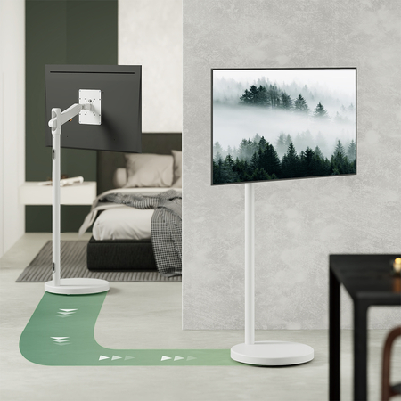 Mobilny stojak na monitor TV SPE-T02B czarny