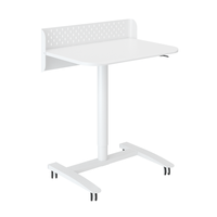 Białe stanowisko robocze regulowane gazowo 70x50 SPR BUDDY 22 MWW